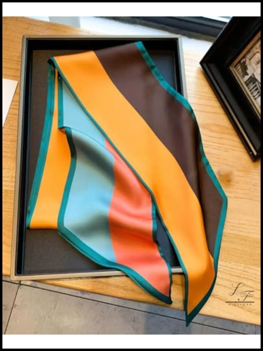 Silky Satin Fashion Scarf Multi-purpose Headscarf for Women